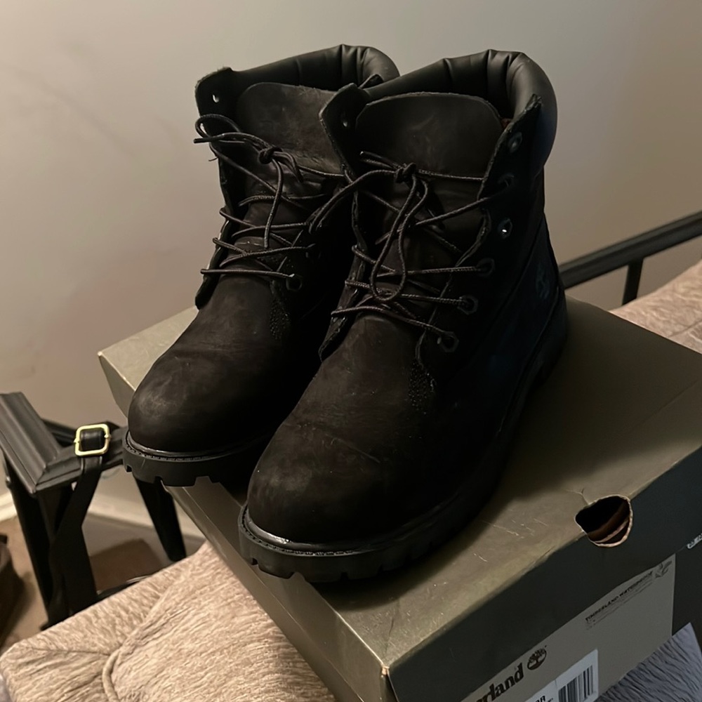 Very Old Black Timberland Boots